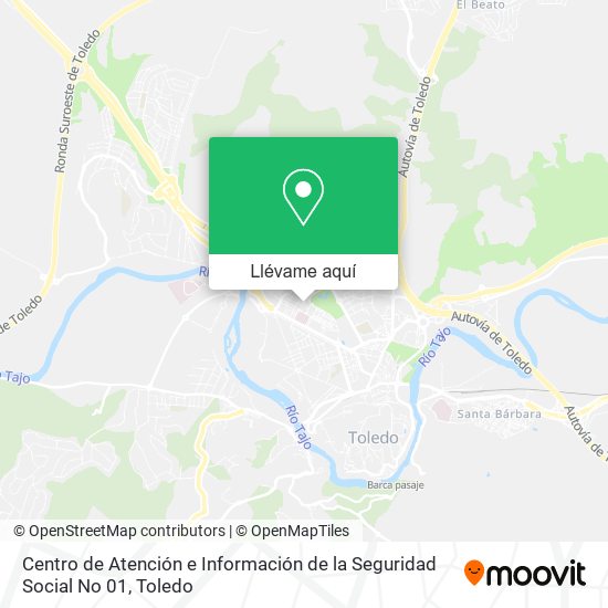 Mapa Centro de Atención e Información de la Seguridad Social No 01