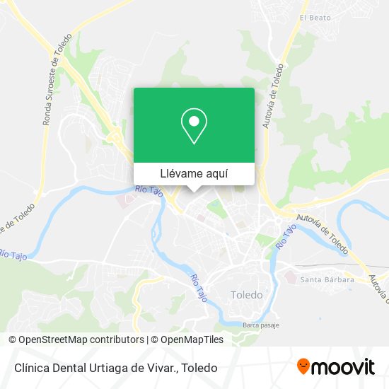 Mapa Clínica Dental Urtiaga de Vivar.