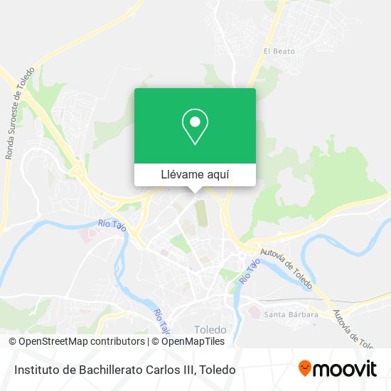 Mapa Instituto de Bachillerato Carlos III