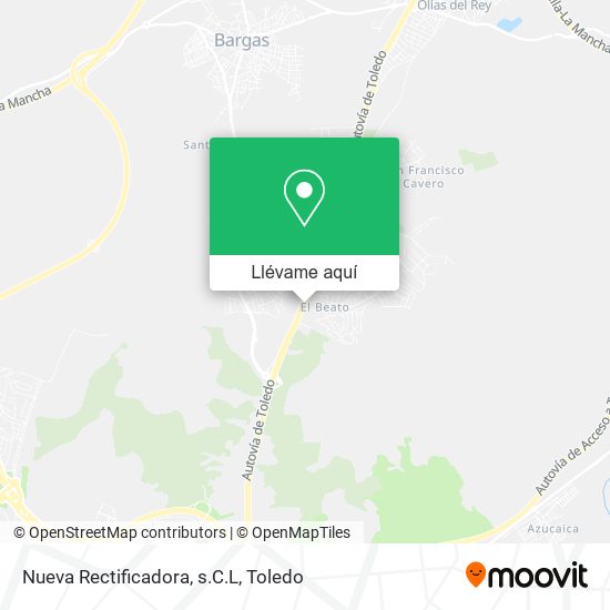 Mapa Nueva Rectificadora, s.C.L