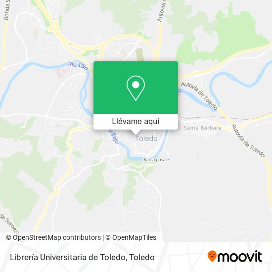 Mapa Librería Universitaria de Toledo