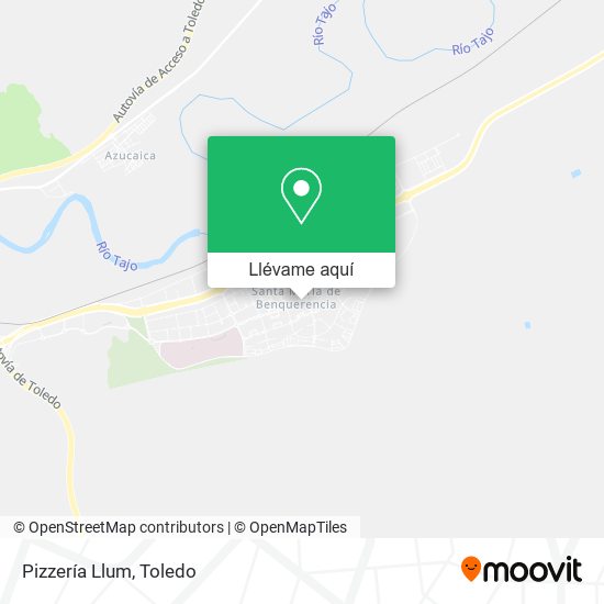 Mapa Pizzería Llum