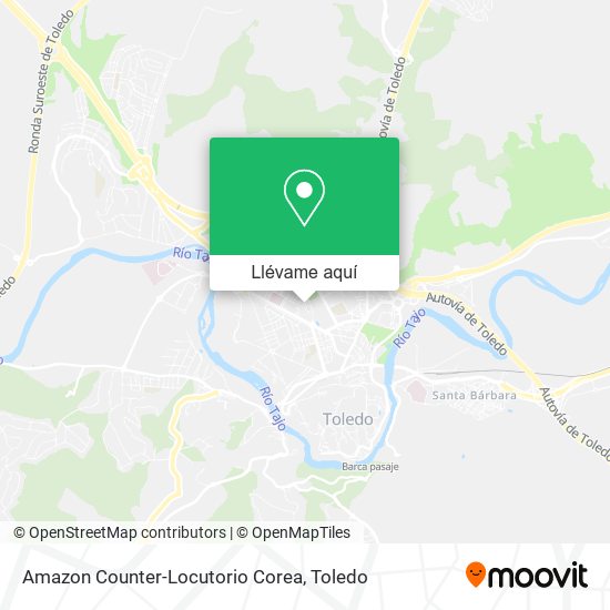 Mapa Amazon Counter-Locutorio Corea