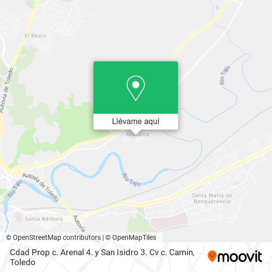 Mapa Cdad Prop c. Arenal 4. y San Isidro 3. Cv c. Camin