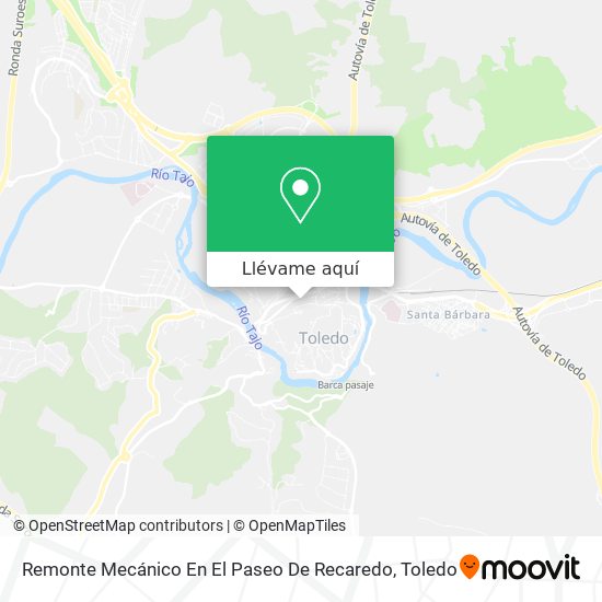 Mapa Remonte Mecánico En El Paseo De Recaredo