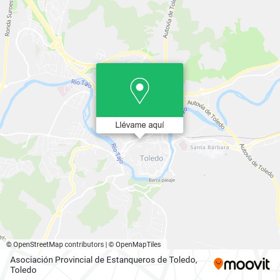 Mapa Asociación Provincial de Estanqueros de Toledo