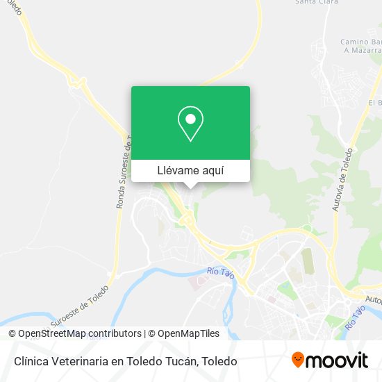 Mapa Clínica Veterinaria en Toledo Tucán