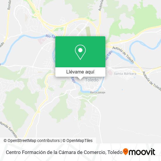 Mapa Centro Formación de la Cámara de Comercio