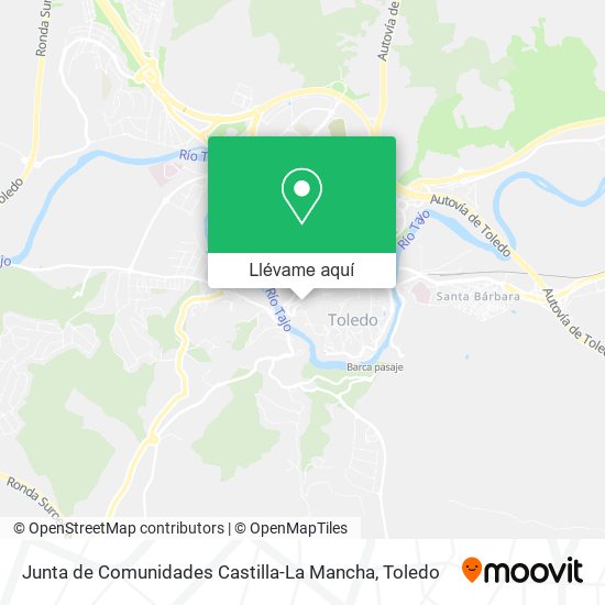 Mapa Junta de Comunidades Castilla-La Mancha