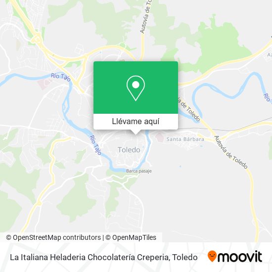 Mapa La Italiana Heladeria Chocolatería Creperia