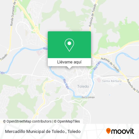 Mapa Mercadillo Municipal de Toledo.