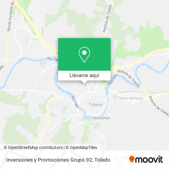 Mapa Inversiones y Promociones Grupo 92