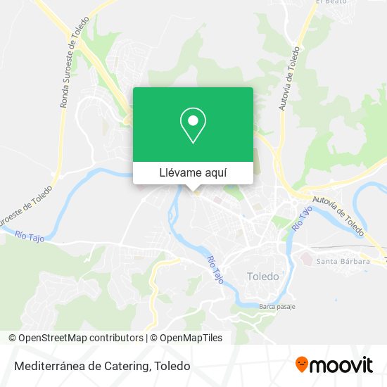 Mapa Mediterránea de Catering