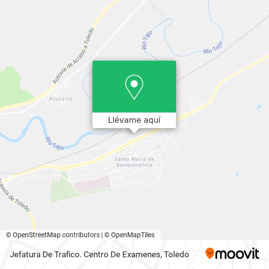 Mapa Jefatura De Trafico. Centro De Examenes