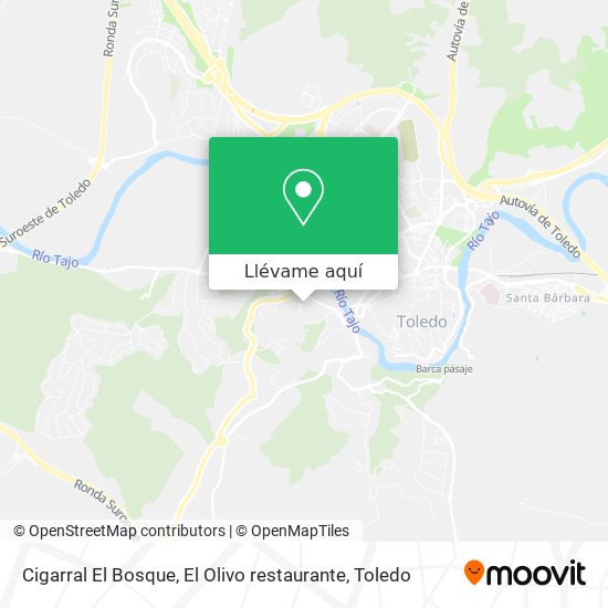 Mapa Cigarral El Bosque, El Olivo restaurante