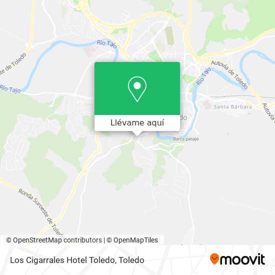 Mapa Los Cigarrales Hotel Toledo