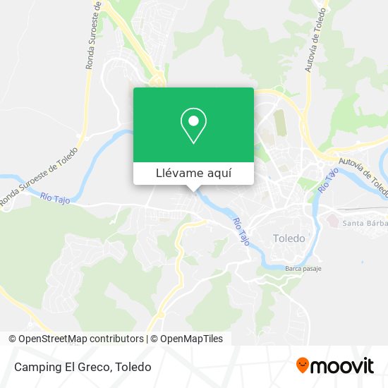 Mapa Camping El Greco