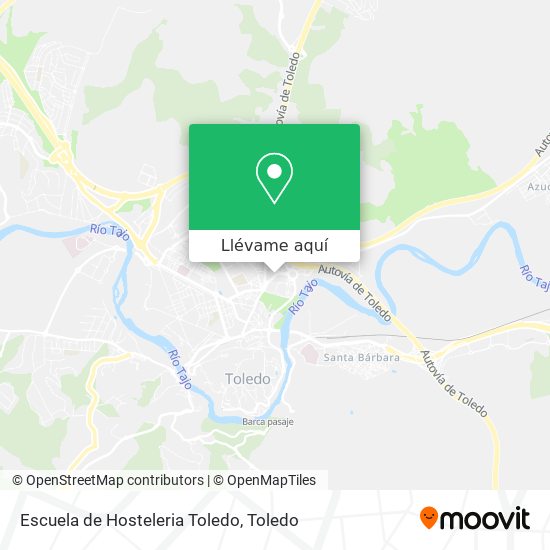Mapa Escuela de Hosteleria Toledo