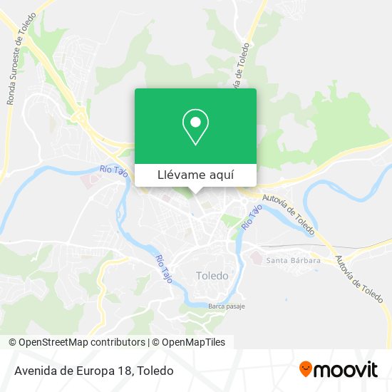 Mapa Avenida de Europa 18