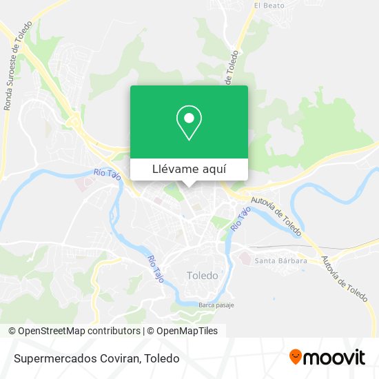 Mapa Supermercados Coviran