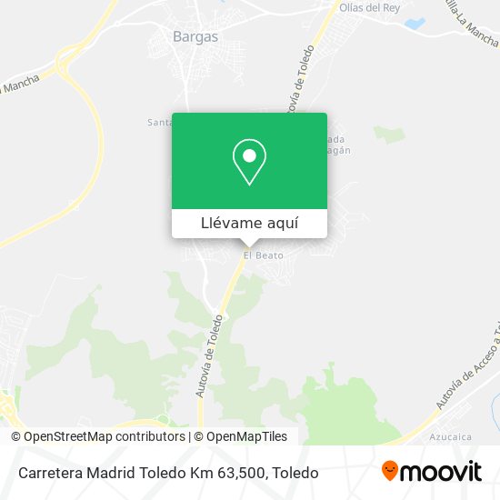 Mapa Carretera Madrid Toledo Km 63,500