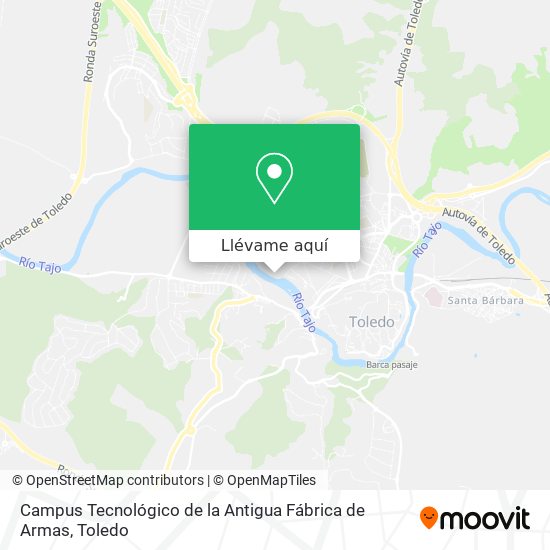 Mapa Campus Tecnológico de la Antigua Fábrica de Armas