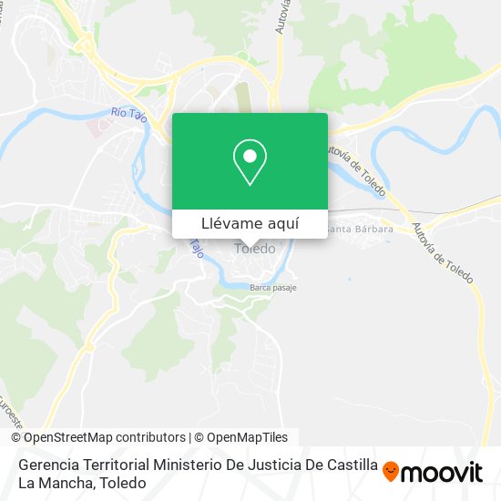 Mapa Gerencia Territorial Ministerio De Justicia De Castilla La Mancha