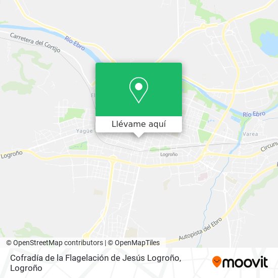 Mapa Cofradía de la Flagelación de Jesús Logroño