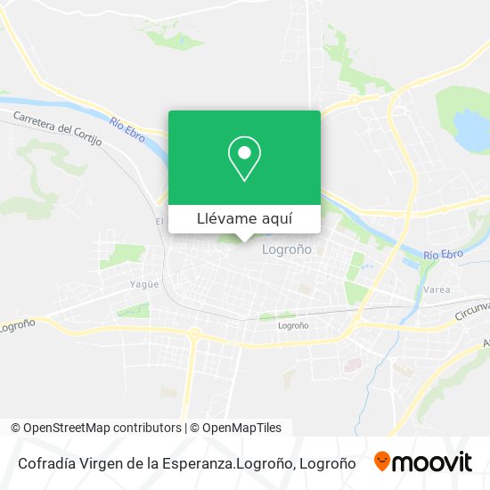 Mapa Cofradía Virgen de la Esperanza.Logroño