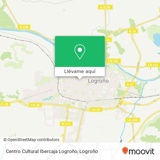 Mapa Centro Cultural Ibercaja Logroño