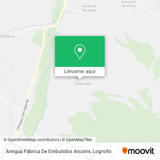 Mapa Antigua Fábrica De Embutidos Arcoiris