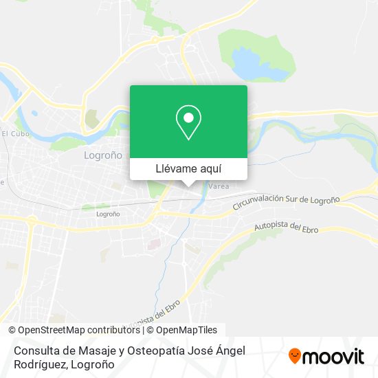 Mapa Consulta de Masaje y Osteopatía José Ángel Rodríguez