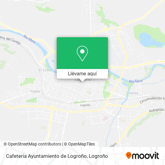 Mapa Cafeteria Ayuntamiento de Logroño