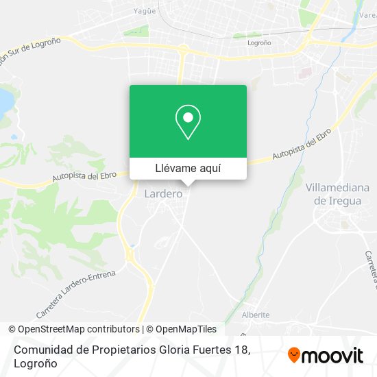 Mapa Comunidad de Propietarios Gloria Fuertes 18