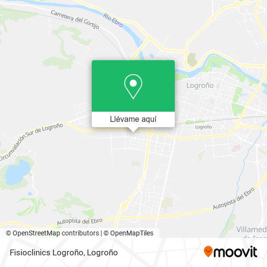 Mapa Fisioclinics Logroño