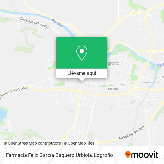 Mapa Farmacia Felix García-Baquero Urbiola