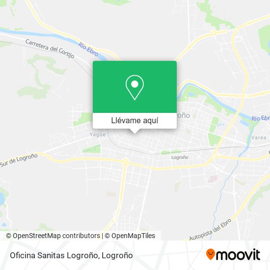 Mapa Oficina Sanitas Logroño