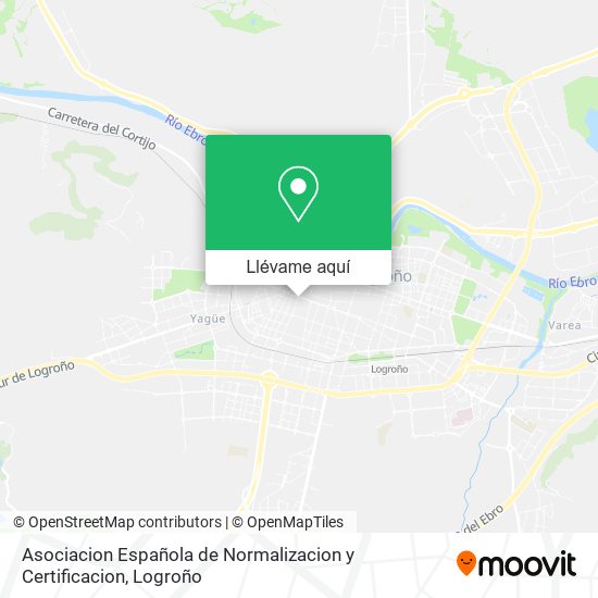 Mapa Asociacion Española de Normalizacion y Certificacion