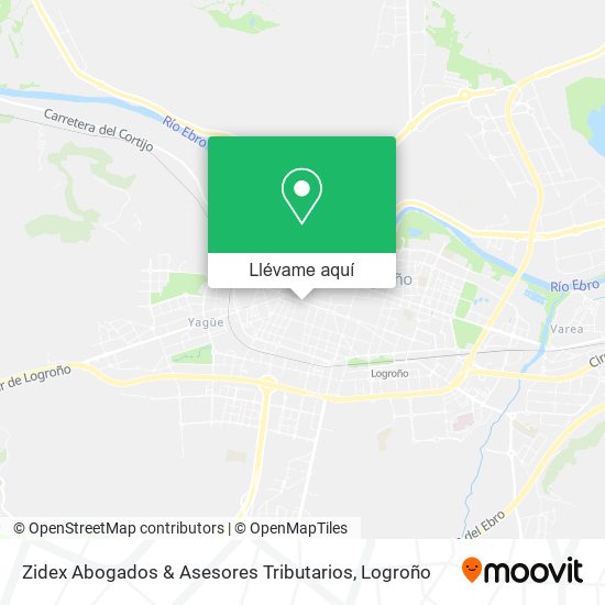 Mapa Zidex Abogados & Asesores Tributarios