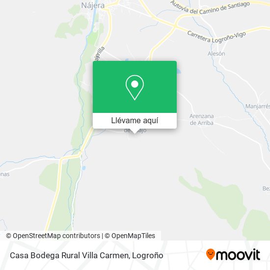 Mapa Casa Bodega Rural Villa Carmen