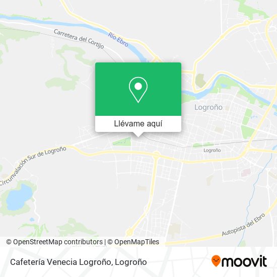 Mapa Cafetería Venecia Logroño