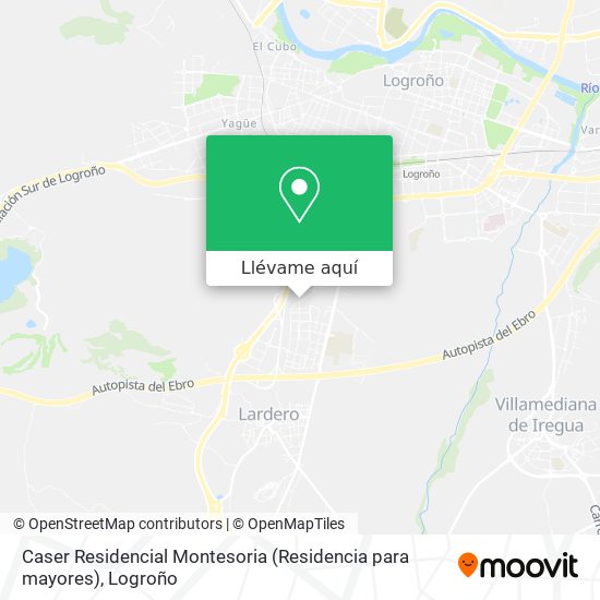 Mapa Caser Residencial Montesoria (Residencia para mayores)