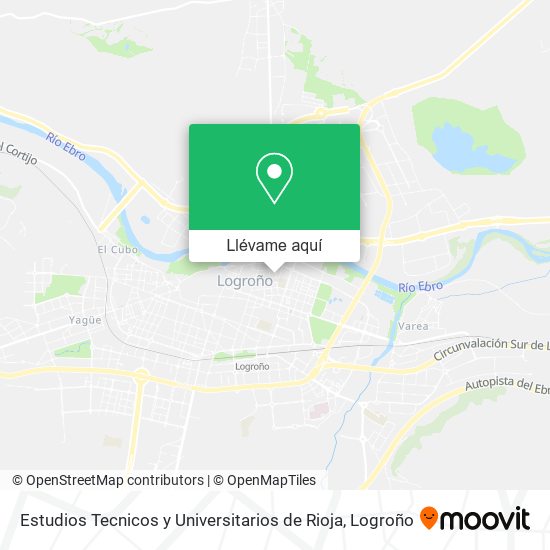 Mapa Estudios Tecnicos y Universitarios de Rioja