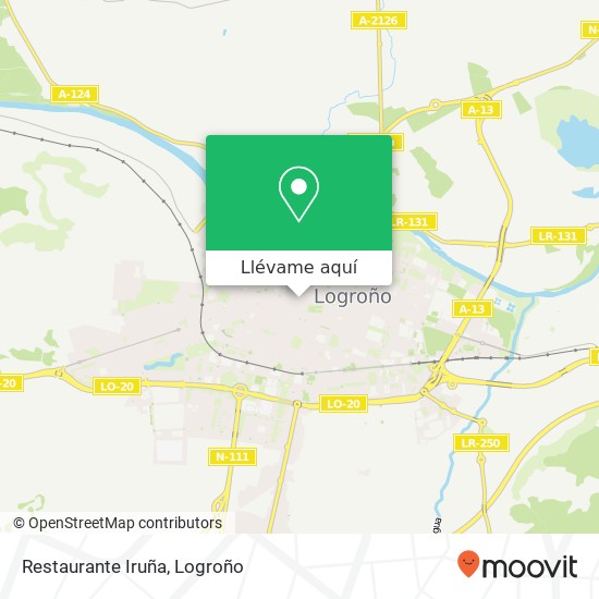 Mapa Restaurante Iruña