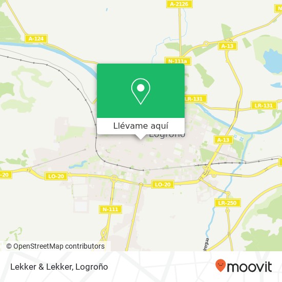 Mapa Lekker & Lekker, Avenida de Portugal, 3 26001 Logroño