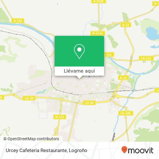 Mapa Urcey Cafeteria Restaurante, Plaza de la Paz 26001 Logroño