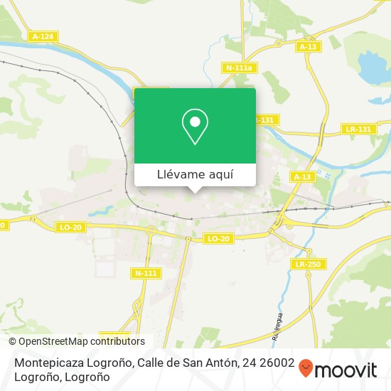 Mapa Montepicaza Logroño, Calle de San Antón, 24 26002 Logroño