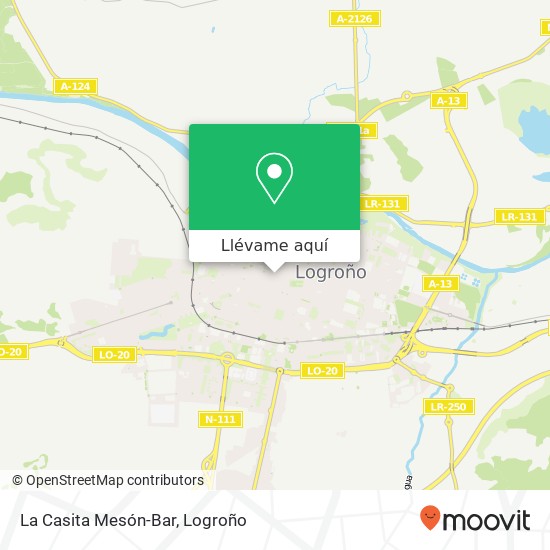 Mapa La Casita Mesón-Bar, Travesía Laurel, 13 26001 Logroño