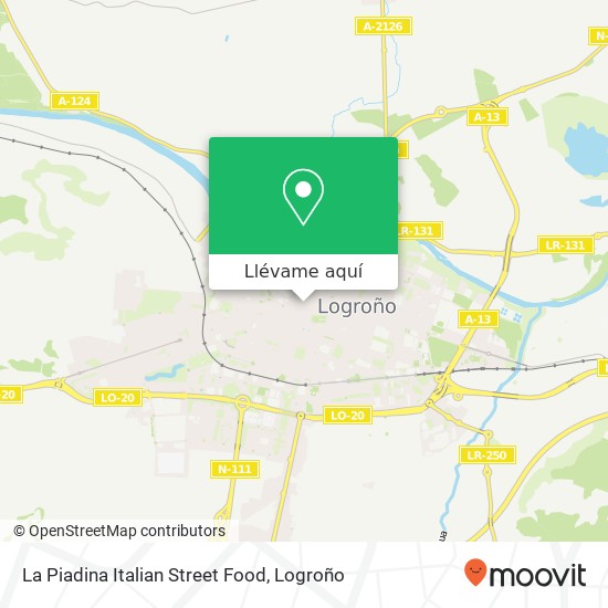 Mapa La Piadina Italian Street Food, Calle Portales, 63 26001 Logroño