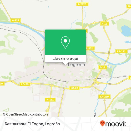 Mapa Restaurante El Fogón, Calle del Peso, 6 26001 Logroño